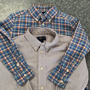2 Ralph Lauren boys button down shirts size 5